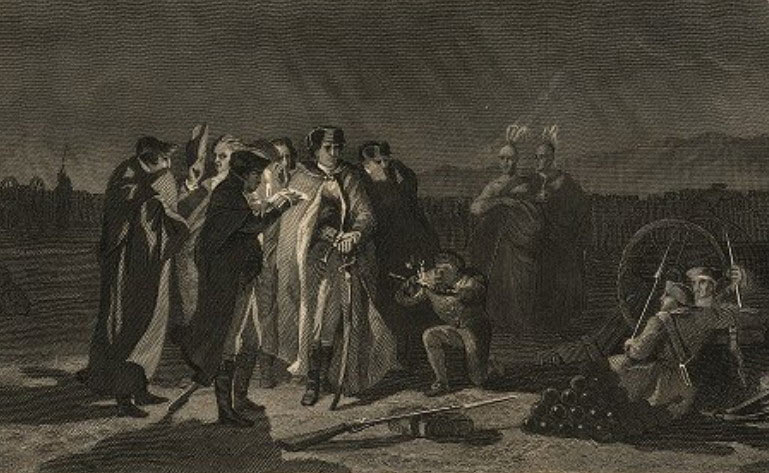 The night conference at Fort Necessity on 3rd July 1754