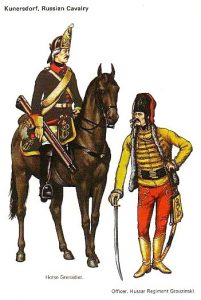 Russian Horse Grenadier and Hussar Officer