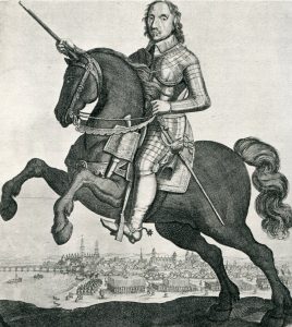 Oliver Cromwell commander of the Parliamentary right wing at the Battle of Naseby 14th June 1645 during the English Civil War: click here to buy a picture of Oliver Cromwell