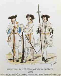 French regiments of 1706: Battle of Ramillies 12th May 1706 in the War of the Spanish Succession: click here to buy this picture