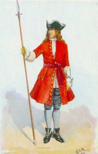 Royal Scots Officer: Battle of Oudenarde 30th June 1708 in the War of the Spanish Succession