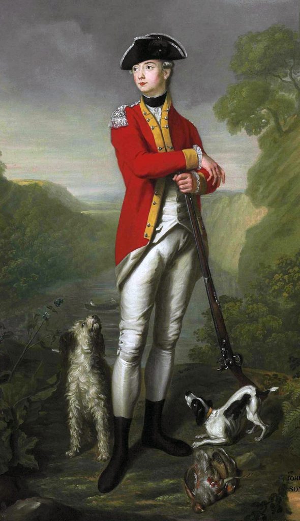 British officer: American Revolutionary War: picture by John Trotter