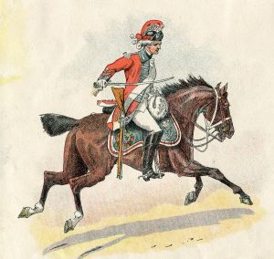 British 16th Light Dragoons: Battle of Paoli on 20th/21st September 1777 in the American Revolutionary War