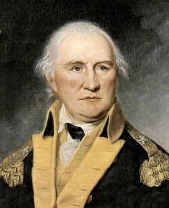 Brigadier Daniel Morgan, American commander at the Battle of Cowpens on 17th January 1781 in the American Revolutionary War: click here to buy a picture of Daniel Morgan