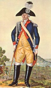 Brunswick Dragoon Officer: Battle of Bennington on 16th August 1777 in the American Revolutionary War