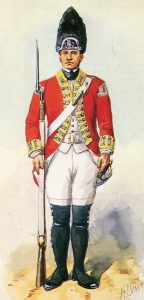 Grenadier 9th Foot: Battle of Fort Ticonderoga on 6th July 1777 in the American Revolutionary War
