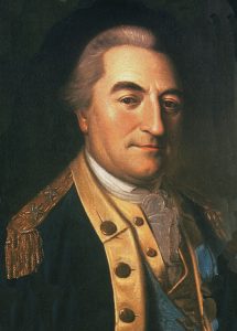 Baron Johan von Kalb, American officer fatally wounded at the Battle of Camden on 16th August 1780 in the American Revolutionary War: click here to buy a picture of Kalb