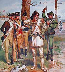 Pennsylvania troops: Battle of Paoli on 20th/21st September 1777 in the American Revolutionary War