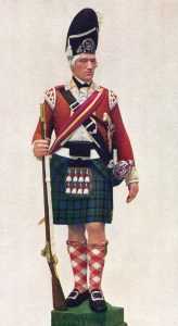 Sergeant of Grenadier Company in a Highland Regiment: Battle of Paoli on 20th/21st September 1777 in the American Revolutionary War: statuette by Pilkington Jackson