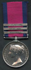 Military General Service medal 1793-1814 with clasps for Salamanca Talavera and Badajoz