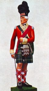 Officer of the 73rd Highlanders in 1780: the Great Siege of Gibraltar from 1779 to 1783 during the American Revolutionary War: statuette by Pilkington Jackson