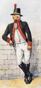 Royal Artillery gunner: the Great Siege of Gibraltar from 1779 to 1783 during the American Revolutionary War: picture by Richard Simkin