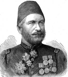 Ahmed Arabi Bey, Egyptian commander at the Battle of Tel-el-Kebir on 13th September 1882 in the Egyptian War