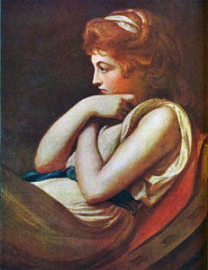Emma, Lady Hamilton painted by George Romney