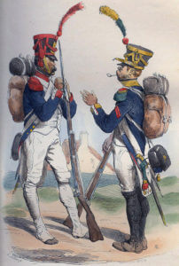 French Grenadiers: Battle of Corunna on 16th January 1809 in the Peninsular War