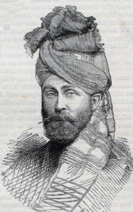Major Wigram Battye, Queen's Own Corps of Guides, killed at the Battle of Futtehabad on 2nd April 1879 in the Second Afghan War