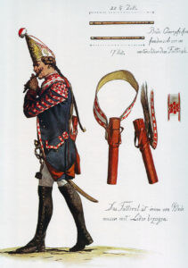 Prussian Infantry Regiment von Meyerinck No 26 fifer (the regiment lost 25 officers and 667 men in the battle): Battle of Mollwitz fought on 10th April 1745 in the First Silesian War: picture by Adolph Menzel