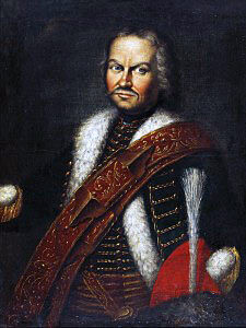 Baron Fransiscus von der Trenck, colonel of Pandours: Battle of Soor 30th September 1745 in the Second Silesian War