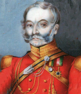 Brigadier Cureton, killed at the Battle of Ramnagar on 22nd November 1848 during the Second Sikh War