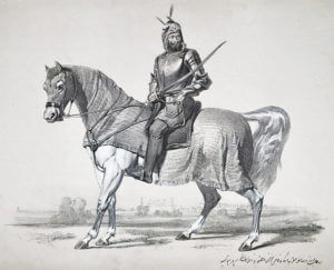 Raja Lal Singh, Sikh commander at the Battle of Moodkee on 18th December 1845 during the First Sikh War: picture by Henry Martens