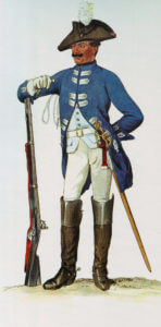 Prussian Dragoner-Regiment Holstein-Gottorp No 9: Battle of Kesselsdorf on 15th December 1747 in the Second Silesian War: picture by Adolph Menzel