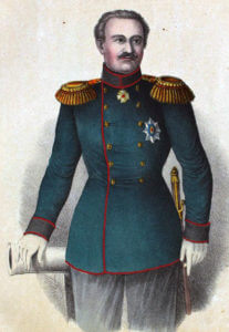 General Dannenberg, Russian commander at the Battle of Inkerman on 5th November 1854 in the Crimean War