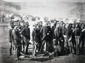 Soldiers of the 13th Light Dragoons: Battle of Balaclava on 25th October 1854 in the Crimean War: photograph by Fenton