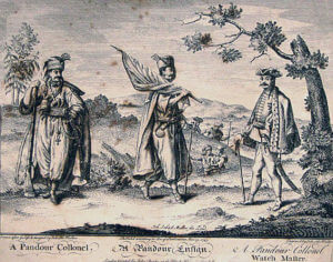Pandour, Pandour ensign and colonel: Battle of Soor 30th September 1745 in the Second Silesian War