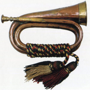 Bugle that sounded the Charge of the Heavy Brigade at the Battle of Balaclava on 25th October 1854 in the Crimean War