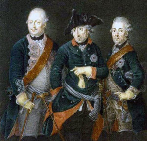 Frederick the Great with Prince Moritz: Battle of Chotusitz 17th May 1742 in the First Silesian War
