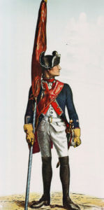 Prussian Infantry Regiment von Winterfeldt No 1 (the regiment lost 22 officers and 1,168 men in the battle): Battle of Prague, 6th May 1757 in the Seven Years War picture by Adolph Menzel
