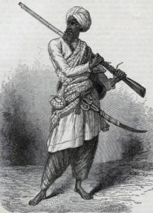 Sikh soldier: Battle of Ramnagar on 22nd November 1848 during the Second Sikh War