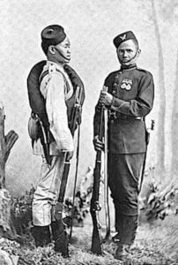 Gurkha soldiers: Battle of Kabul December 1879 in the Second Afghan War