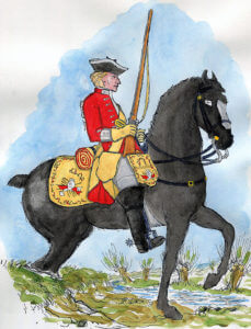 14th Dragoons: Battle of Falkirk 17th January 1746 in the Jacobite Rebellion: Mackenzie after Representation of Cloathing