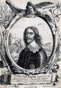 Sir William Waller, Parliamentary commander at the Battle of Cropredy Bridge on 29th June 1644 in the English Civil War: engraving by Cornelius Jansen
