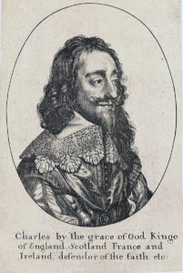 King Charles I: Royalist Commander at the Battle of Lostwithiel 11th August to 2nd September 1644 in the English Civil War: engraving by Wenceslaus Hollar
