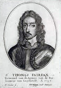 Sir Thomas Fairfax, known as 'Black Tom', commander of the Parliamentary right wing at the Battle of Marston Moor on 2nd July 1644 in the English Civil War