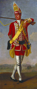 Grenadier of 37th Foot: Battle of Minden on 1st August 1759 in the Seven Years War: David Morier