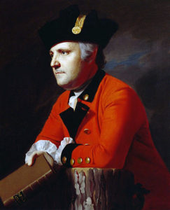 John Montresor, ensign in the 48th Foot in 1755, son of James Montresor, Braddock’s chief engineer (but not with the Expedition to the Monongahela); painted in later life by John Singleton Copley