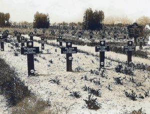 Graves of sailors from the German Battleship SMS Nassau killed at the Battle of Jutland on 31st May 1916