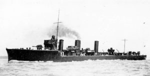 British Destroyer HMS Fortune. Fortune fought at the Battle of Jutland 31st May 1916 in the 4th Flotilla