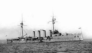 British Cruiser HMS Black Prince. Black Prince fought at the Battle of Jutland 31st May 1916 as part of Admiral Arbuthnot’s 1st Cruiser Squadron. Black Prince was sunk during the night with all hands