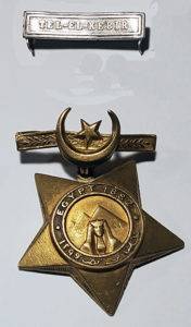 Khedive Star and Tel el Kebir clasp awarded to 361 Trumpeter Sundar Singh of 2nd Bengal Cavalry