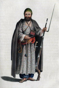 Afghan tribesman: Battle of Kabul 1842 in the First Afghan War