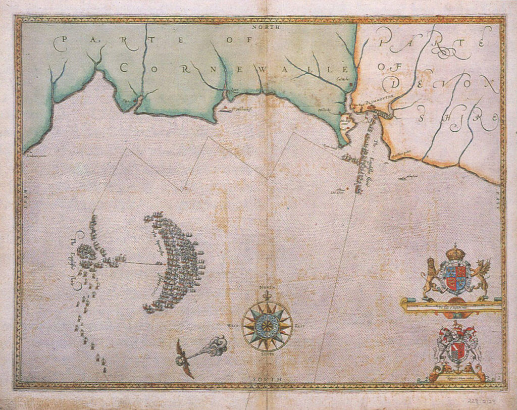 The Spanish Armada   Armada Charts 2 Opposing The Armada And English Fleet Off Plymouth 30th And 31st July 1588 1024x812 