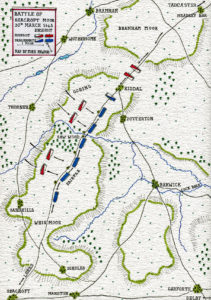 Battle of Seacroft Moor on 30th March 1643 in the English Civil War