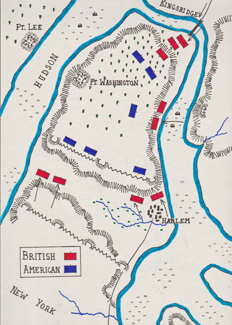 Battle Of Harlem Heights   Harlem Heights Map1 768x1073 