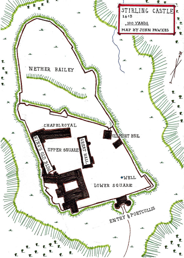 Stirling Castle: map by John Fawkes